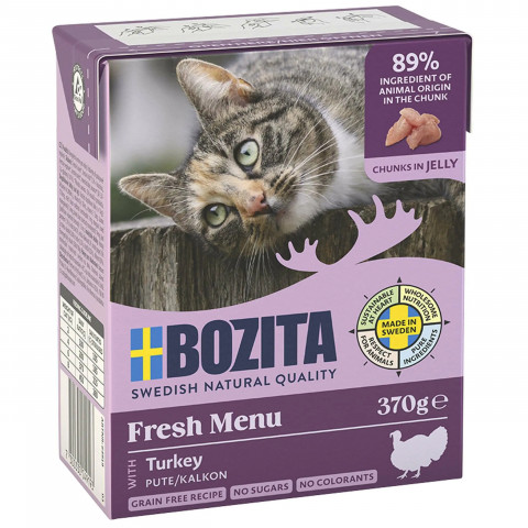 Bozita Feline Sensitive indyk w galaretce adult 370 g