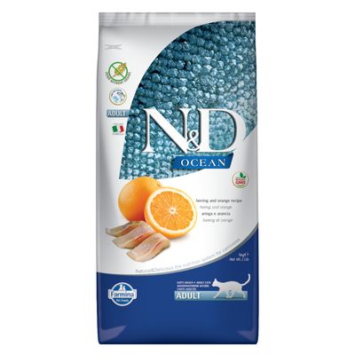 Farmina N&D Ocean śledź z pomarańczą adult 5 kg × 2