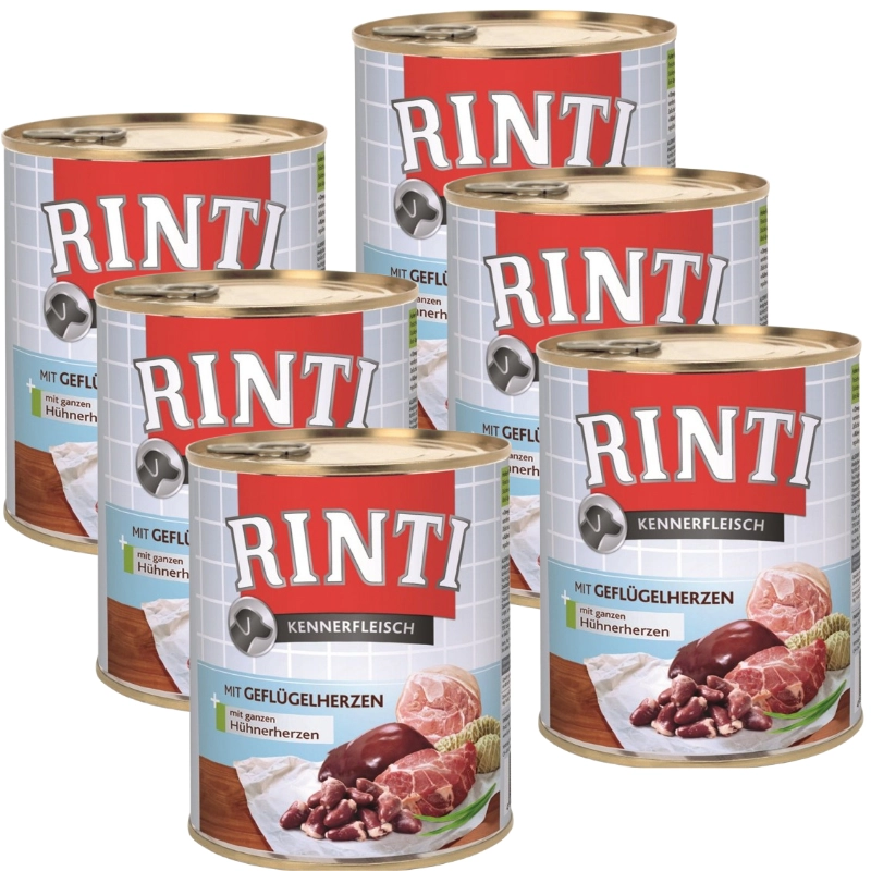 Rinti Kennerfleisch serca drobiowe 800 g × 6