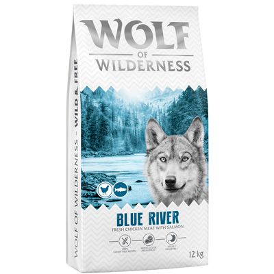 Wolf of Wilderness Blue River łosoś adult 12 kg × 2