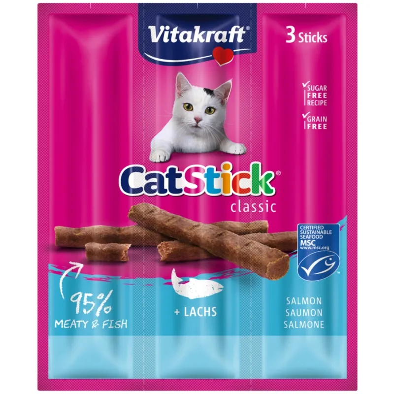 Vitakraft Cat Stick łosoś 6 g × 3