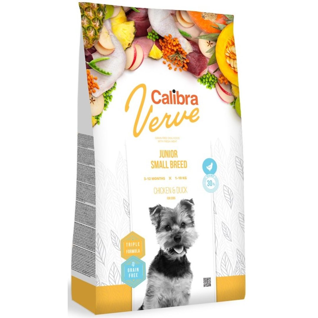 Calibra Verve GF kaczka, kurczak puppy małe rasy 1,2 kg