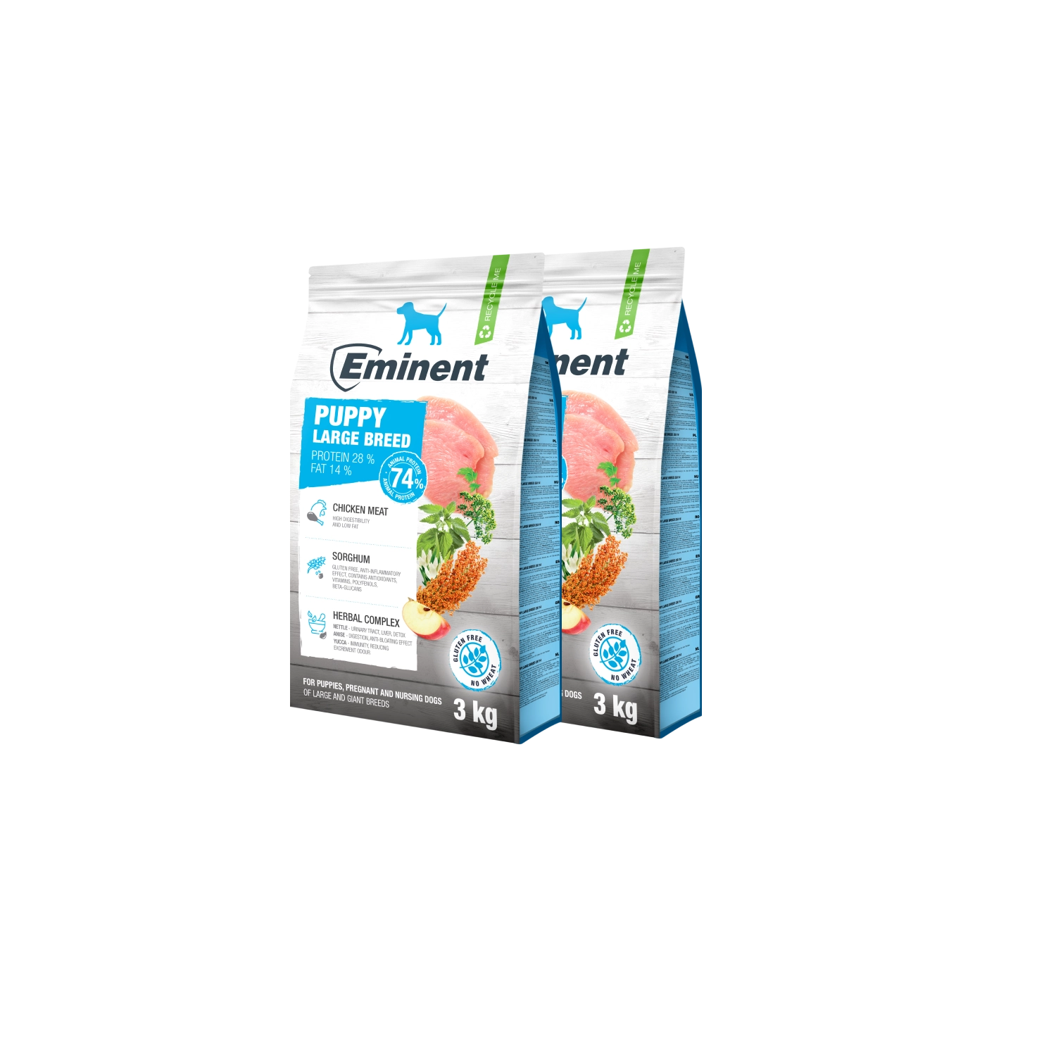Eminent Premium puppy duże rasy 3 kg × 2