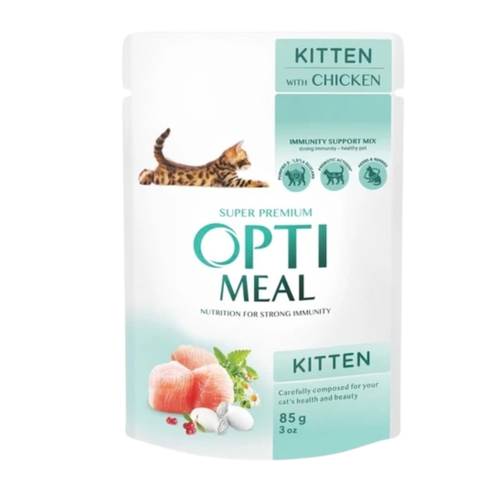 Optimeal kurczak w sosie kitten 85 g