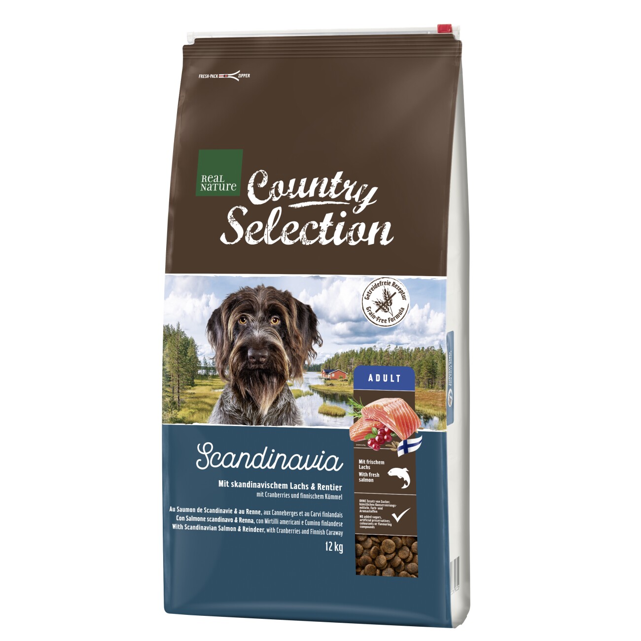 REAL NATURE Country Selection renifer, łosoś adult 12 kg