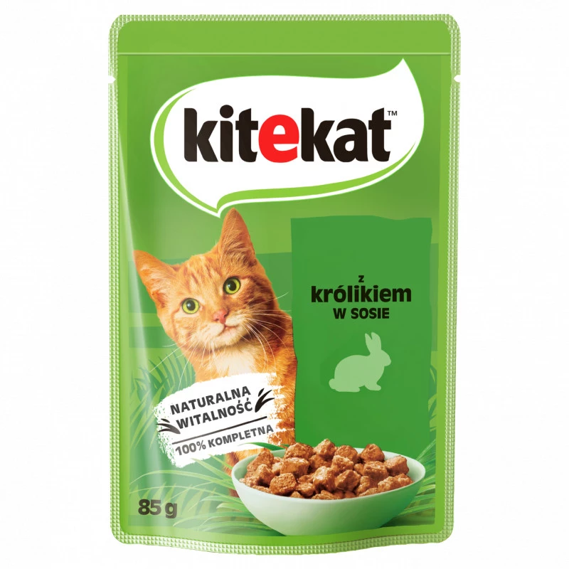 Kitekat królik w sosie adult 85 g