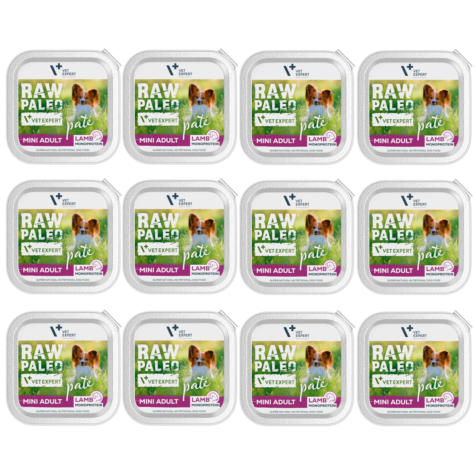 VetExpert Raw Paleo Pate jagnięcina adult małe rasy 150 g × 12