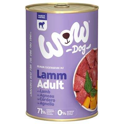 WOW jagnięcina adult 400 g × 6