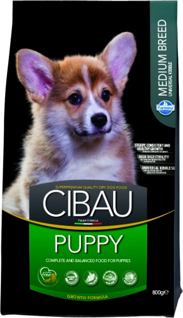 Farmina Cibau kurczak, ryba puppy średnie rasy 800 g