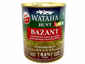 Wataha HUNT bażant z marchewką i suszoną śliwką junior 800 g