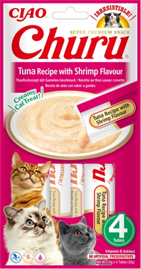 Inaba Churu tuńczyk z krewetką 14 g × 4