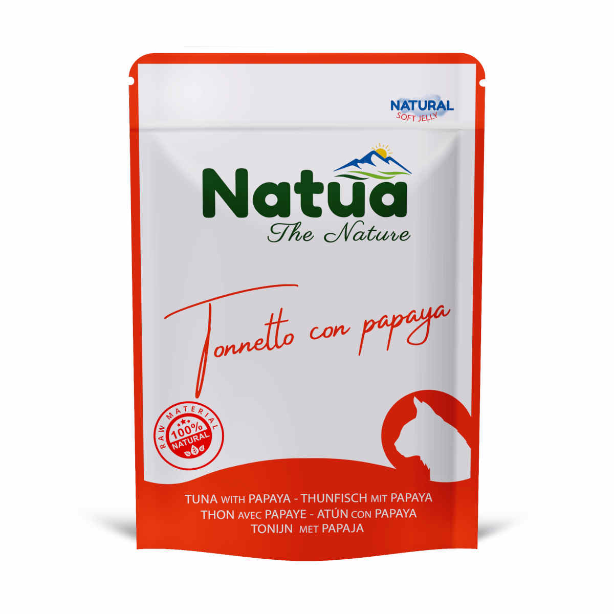 Natua Natural tuńczyk z papają w galaretce adult 70 g