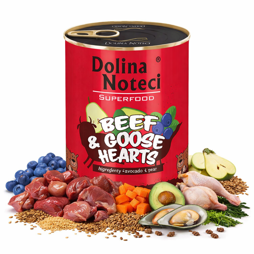 Dolina Noteci SuperFood wołowina, gęś adult 800 g