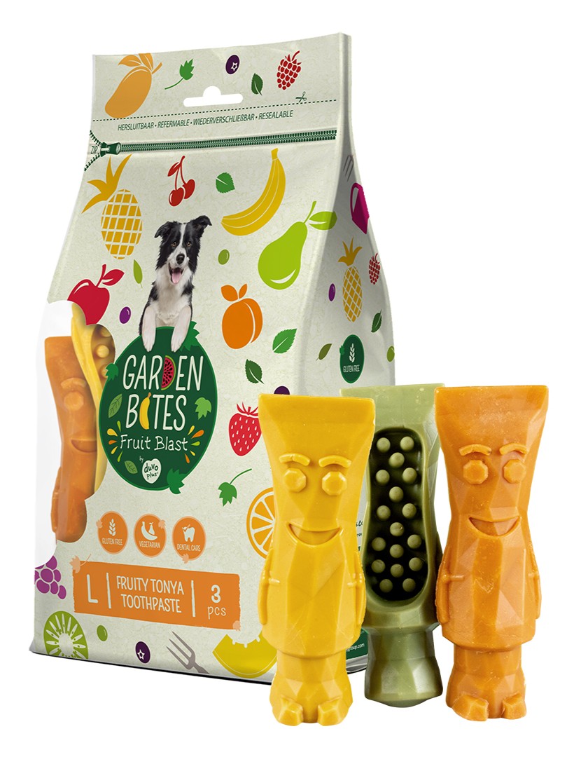 Garden Bites Fruity Tonya Toothpaste banan, brzoskwinia, gruszka 90 g × 3