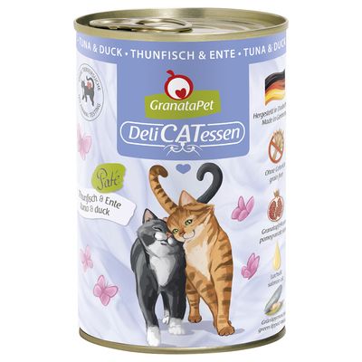 GranataPet DeliCatessen Sensitive tuńczyk z kaczką pasztet 400 g × 12