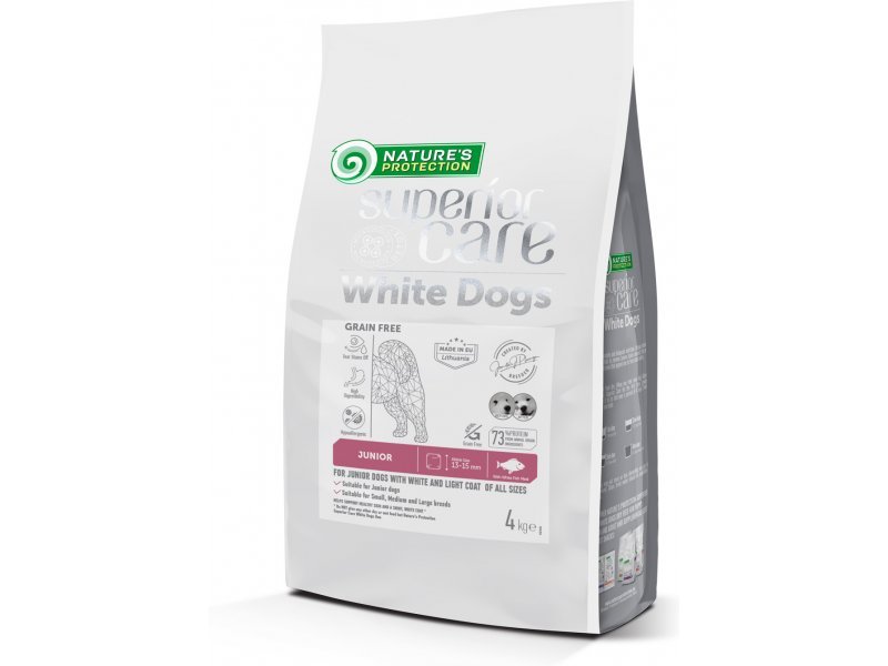 Nature's Protection White biała ryba junior 4 kg