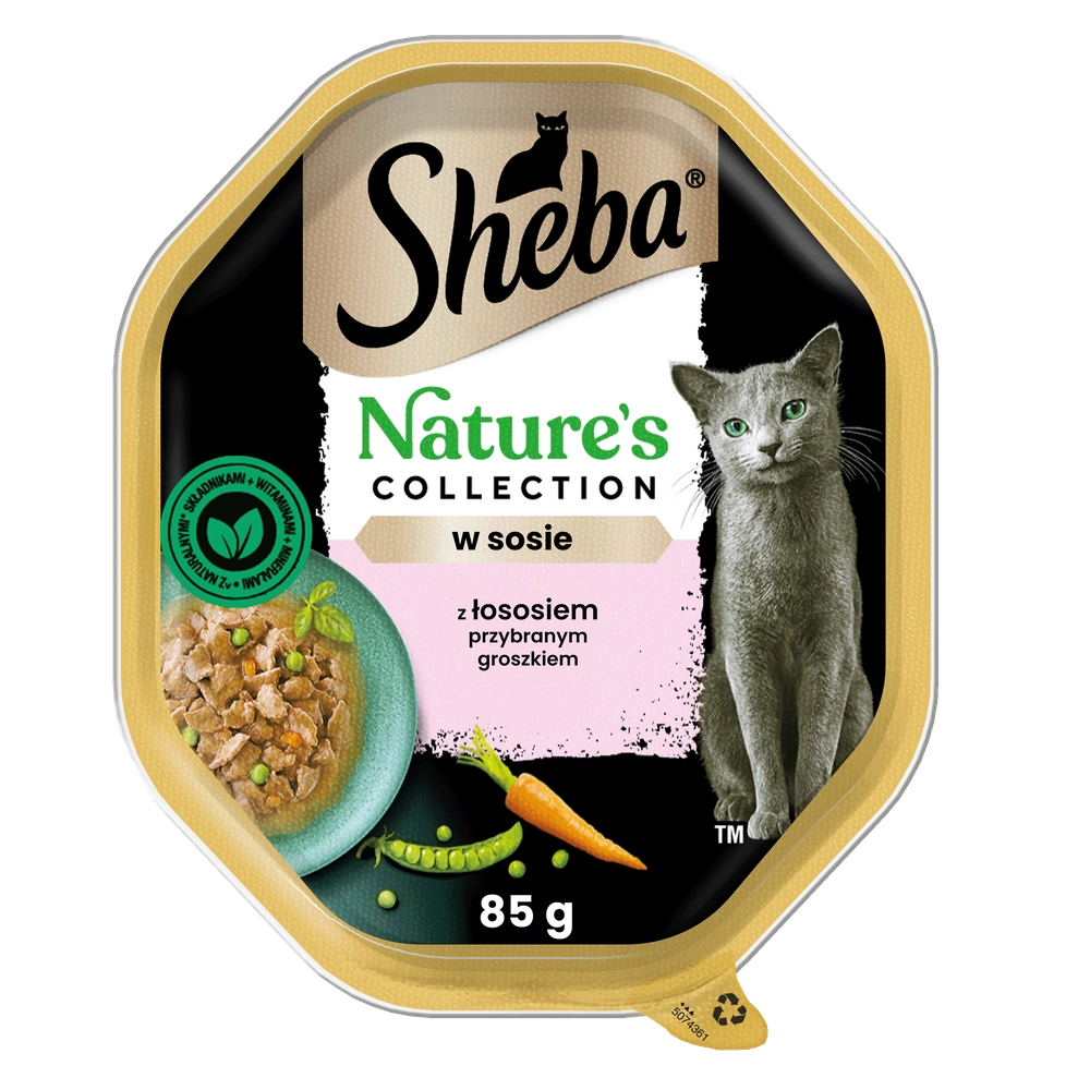 Sheba Nature's Collection łosoś z grochem w sosie adult 85 g