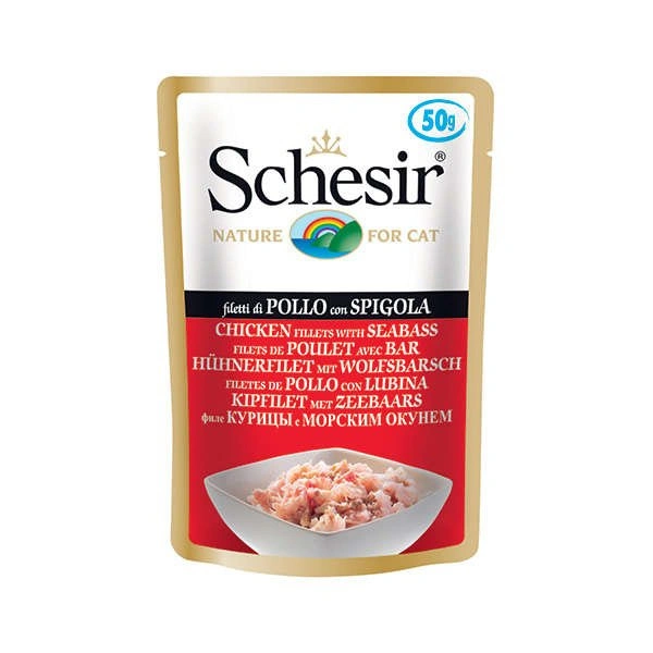 Schesir kurczak, okoń w galaretce adult 50 g