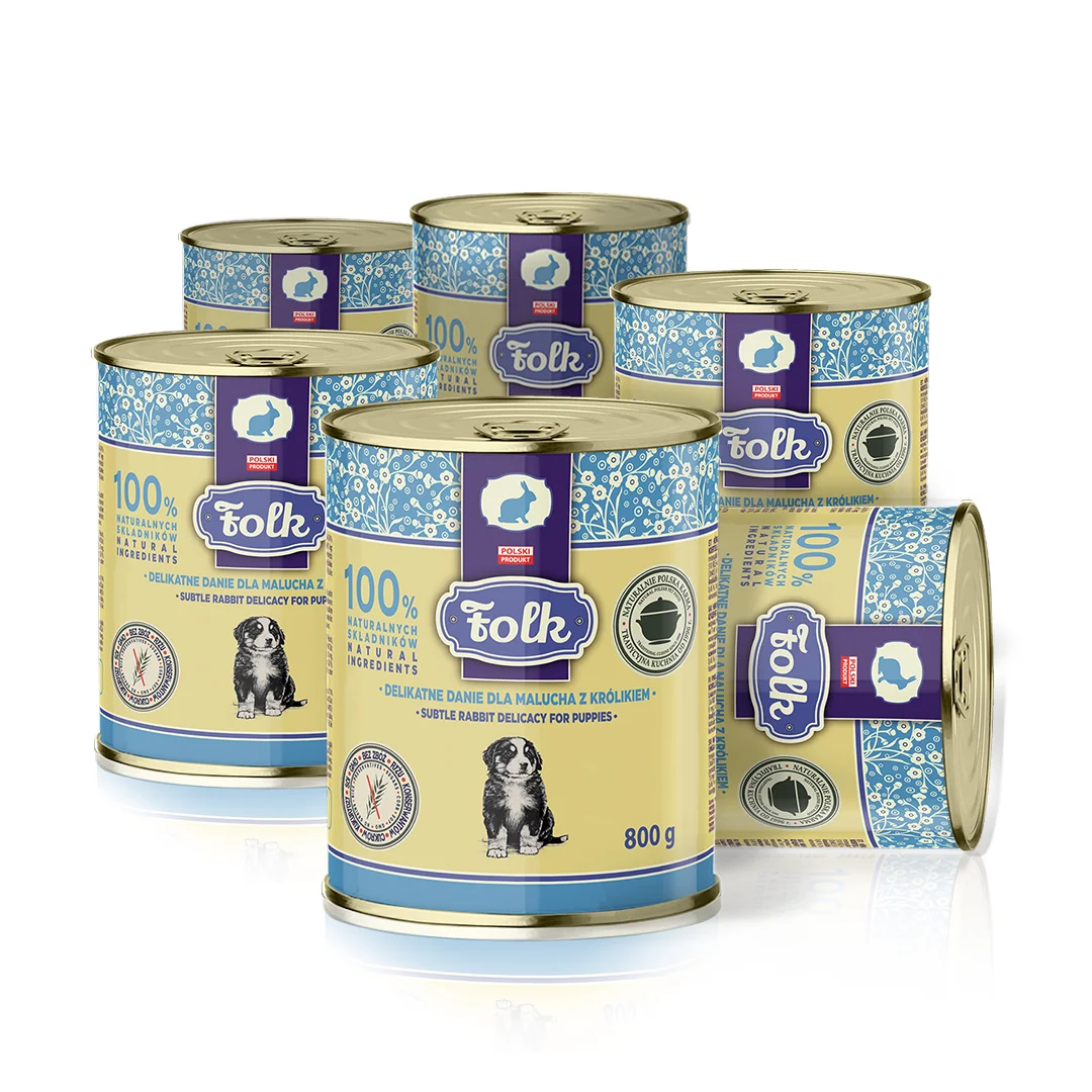 Folk królik junior 800 g × 6