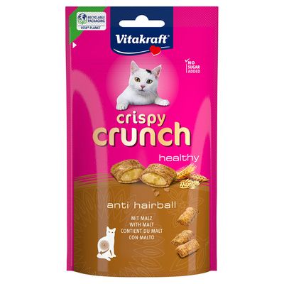 Vitakraft Crispy Crunch Hairball ze słodem 60 g × 4