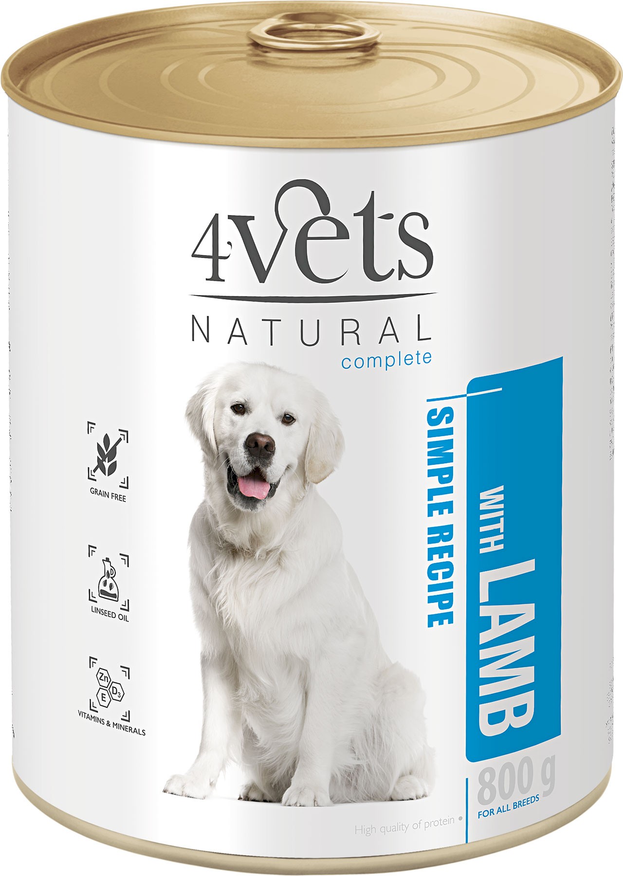 4Vets Natural jagnięcina adult 800 g