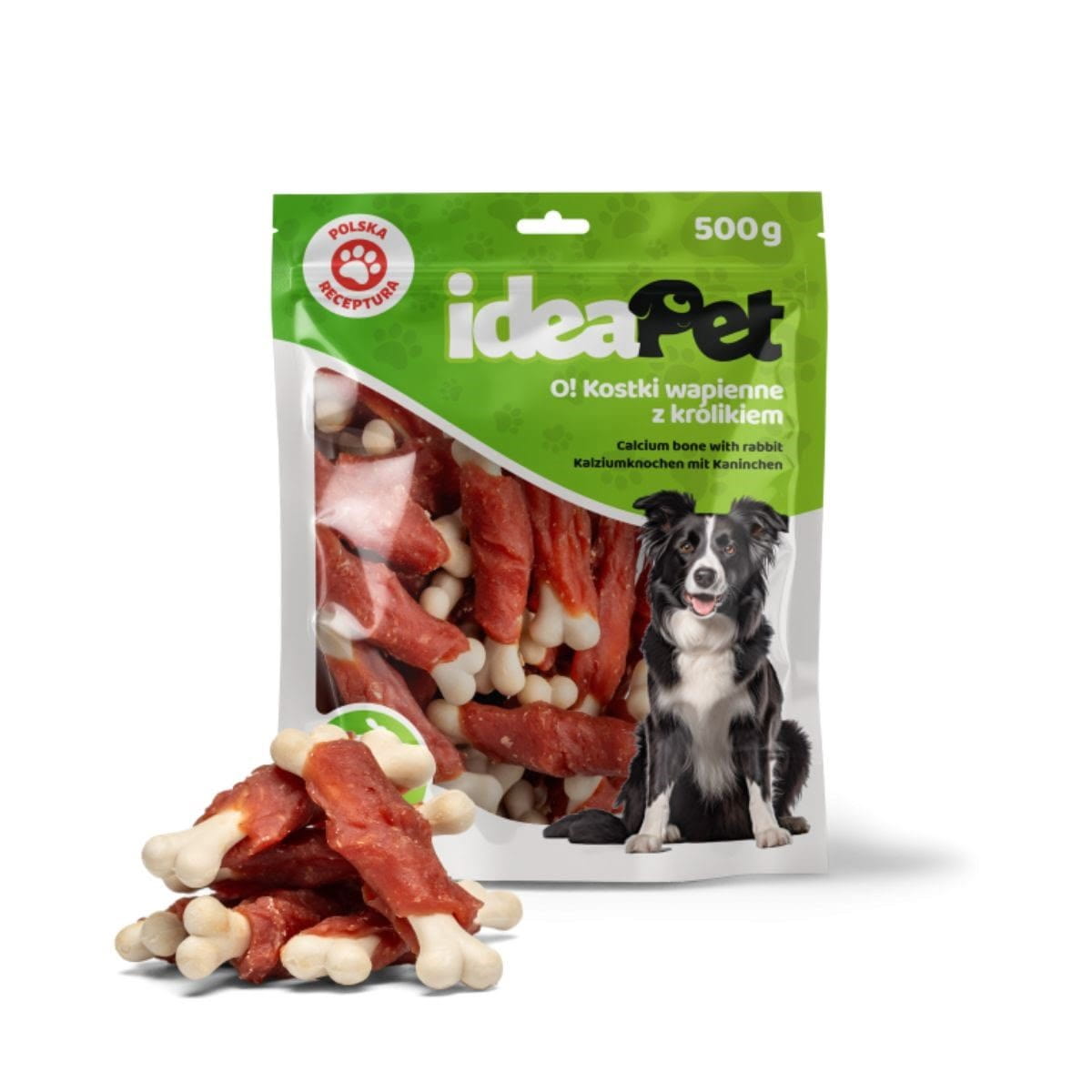 IdeaPet Kostki wapienne z królikiem 500 g