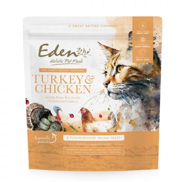Eden Digestive Hairball Mobility Urinary indyk, kurczak 1,5 kg