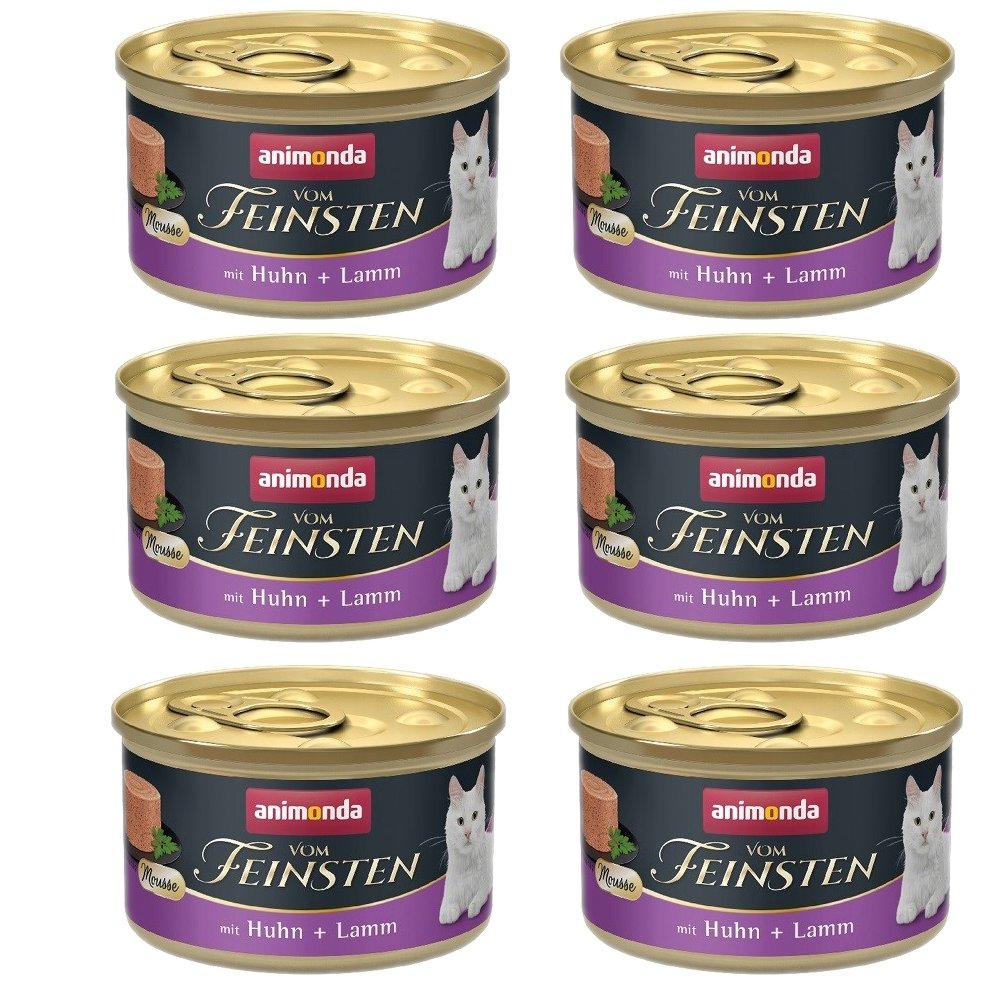 Animonda Vom Feinsten jagnięcina, kurczak pasztet adult 85 g × 6