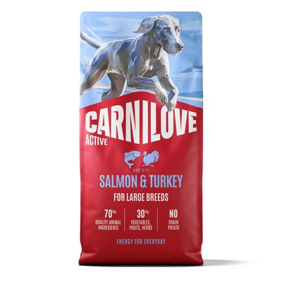 Carnilove Active łosoś, indyk duże rasy 12 kg × 2
