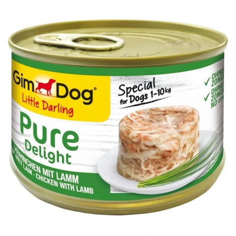 GimDog Little Darling Pure Delight kurczak, jagnięcina adult małe rasy 150 g