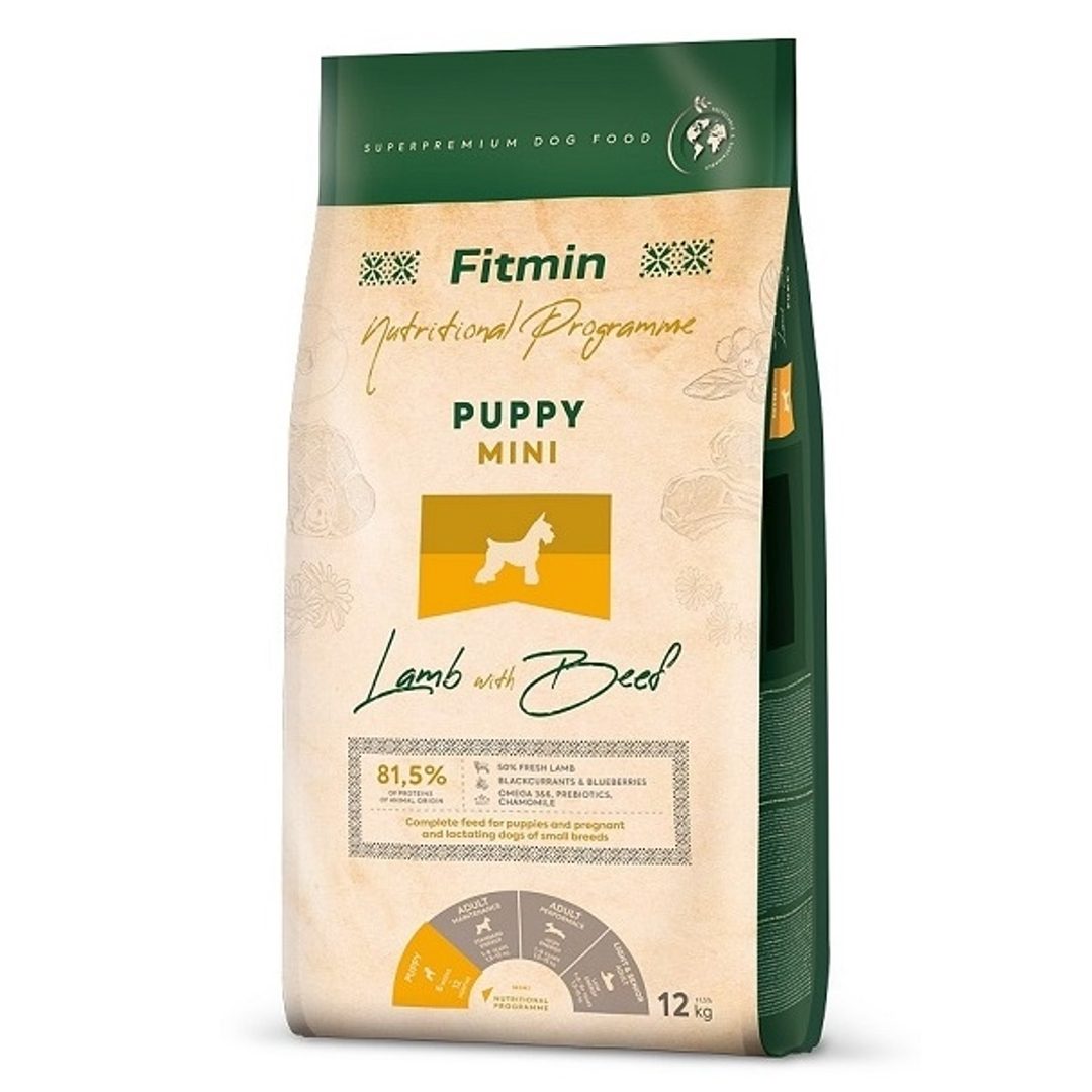 Fitmin Nutritional Programme jagnięcina, wołowina puppy małe rasy 12 kg