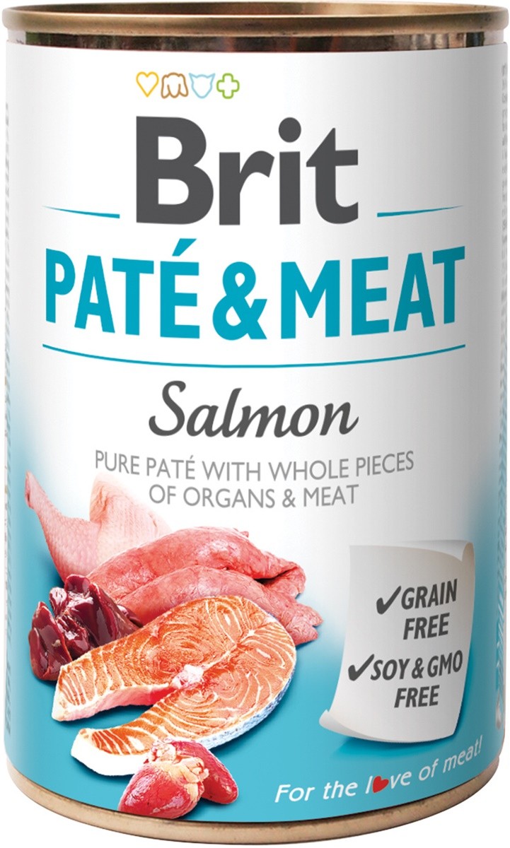 Brit Pate & Meat łosoś adult 400 g