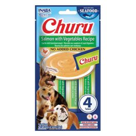 Inaba Dog Churu łosoś z warzywami 14 g × 4