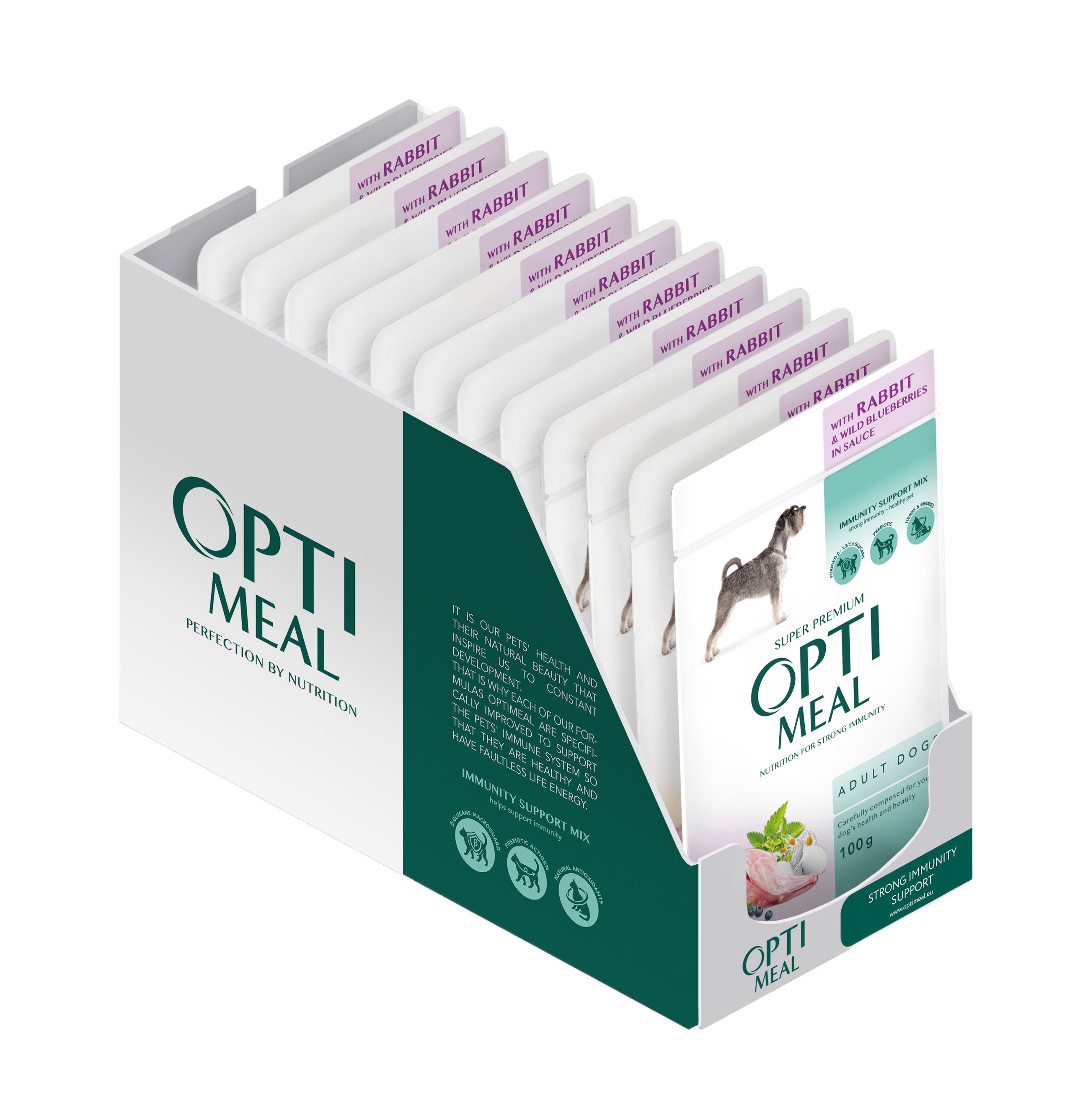 Optimeal królik adult 100 g × 12