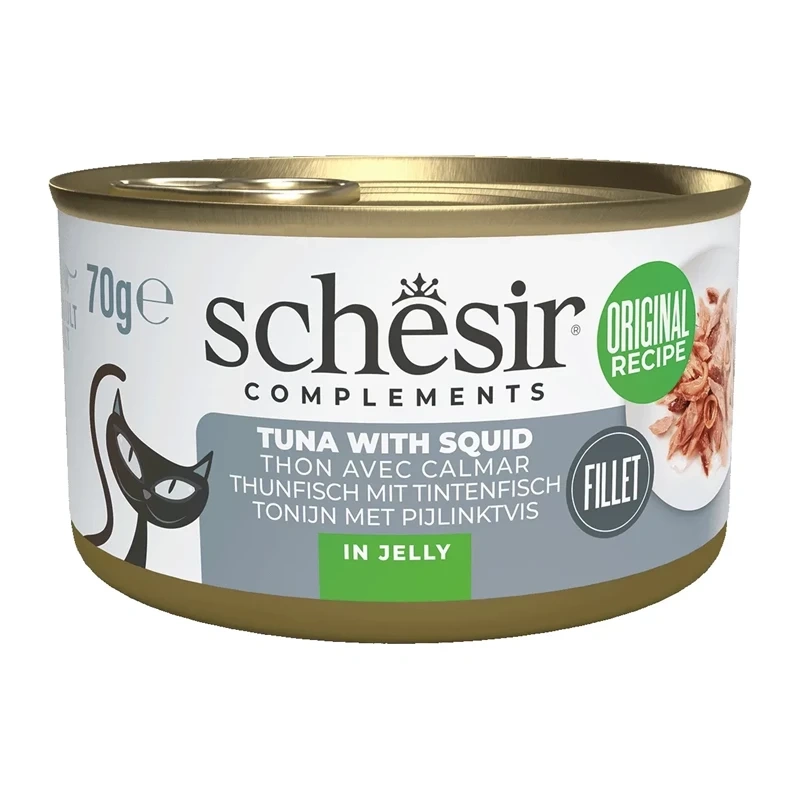 Schesir Complements tuńczyk, kalmary kawałki adult 70 g