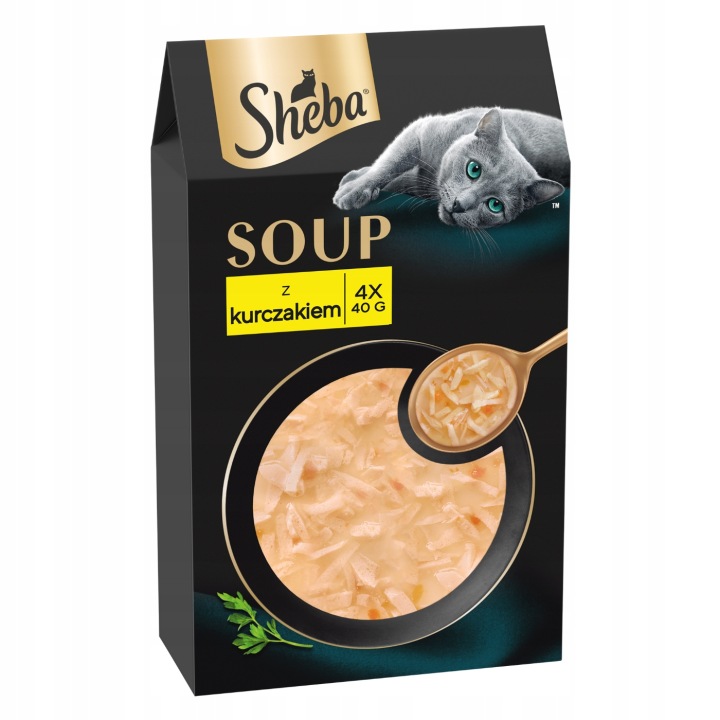 Sheba Soup kurczak w bulionie adult 40 g × 4
