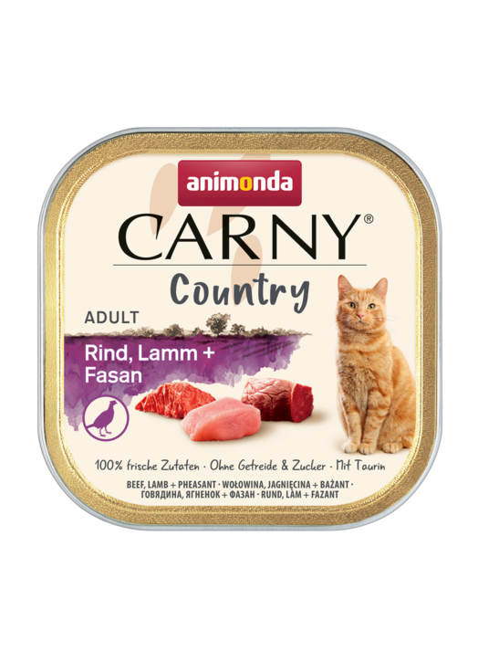 Animonda Carny Country bażant, jagnięcina, wołowina pasztet adult 100 g