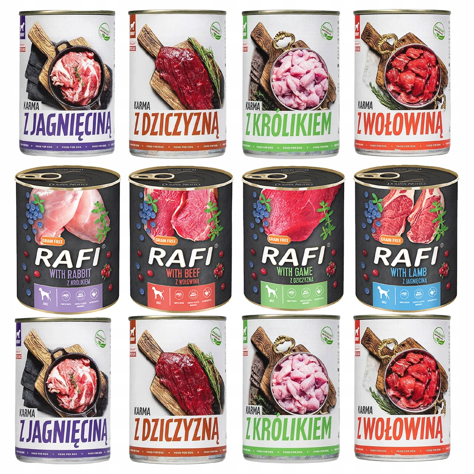 Rafi Tuf Tuf mix smaków 800 g × 12