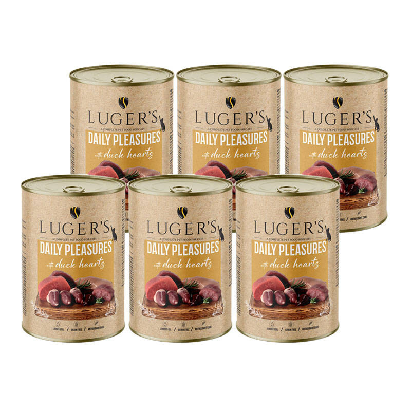 Luger's Daily Pleasures kaczka z sercami 400 g × 6