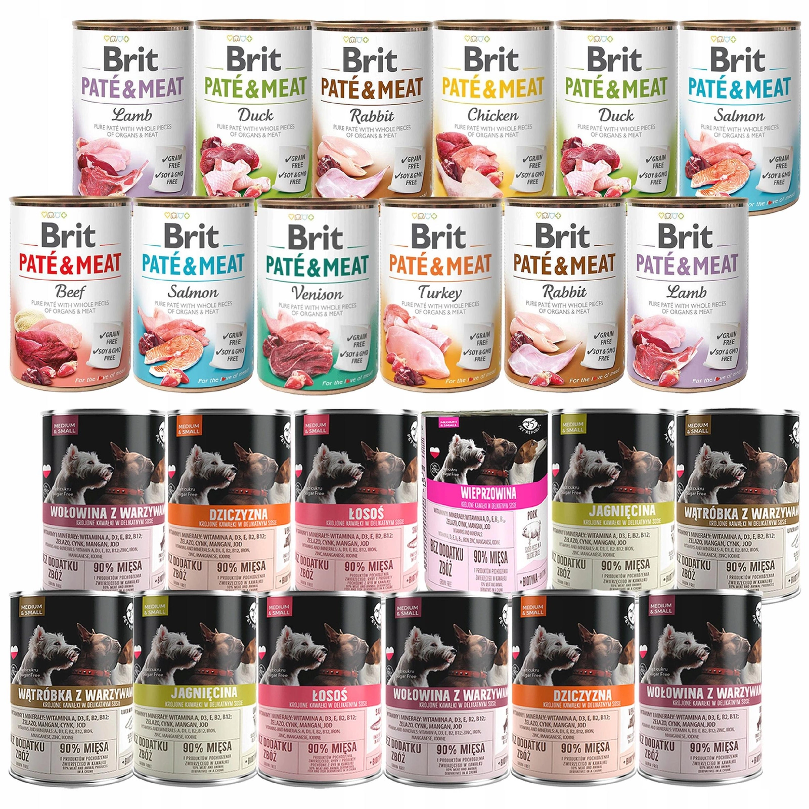 Brit Pate & Meat adult 400 g × 24