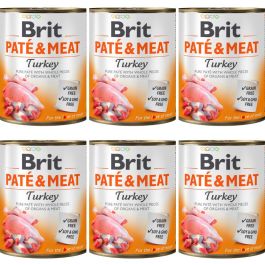 Brit Pate & Meat indyk 800 g × 6
