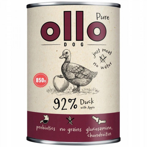 Ollo Pure kaczka z jabłkiem 850 g