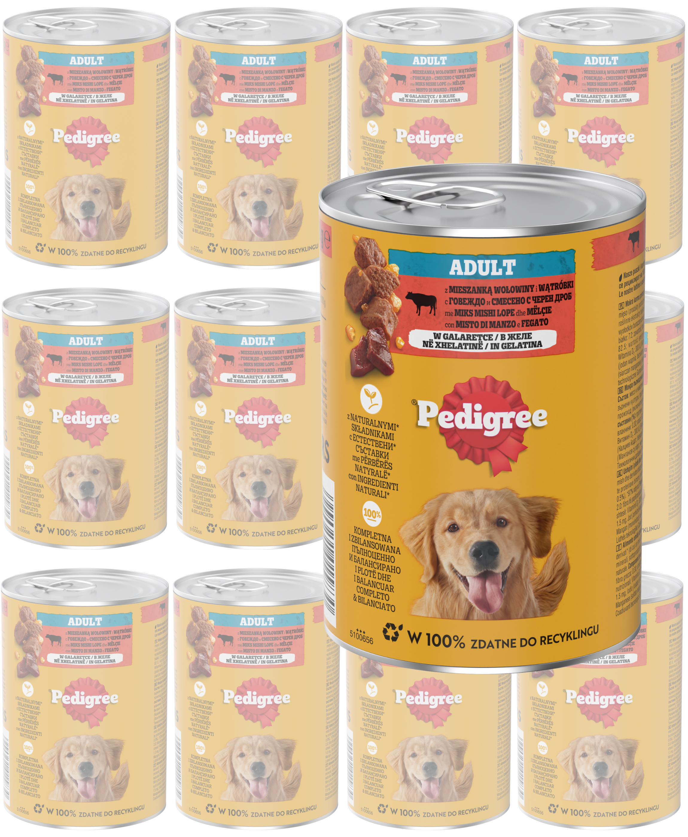 Pedigree wołowina adult 400 g × 12