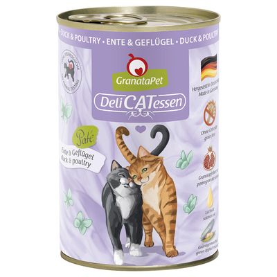 GranataPet DeliCatessen Sensitive drób, kaczka 400 g × 6