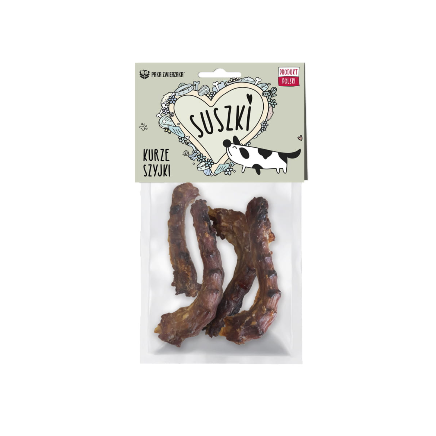 Paka Zwierzaka Suszki szyjki kurze 100 g