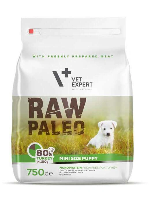 VetExpert Raw Paleo indyk puppy małe rasy 750 g