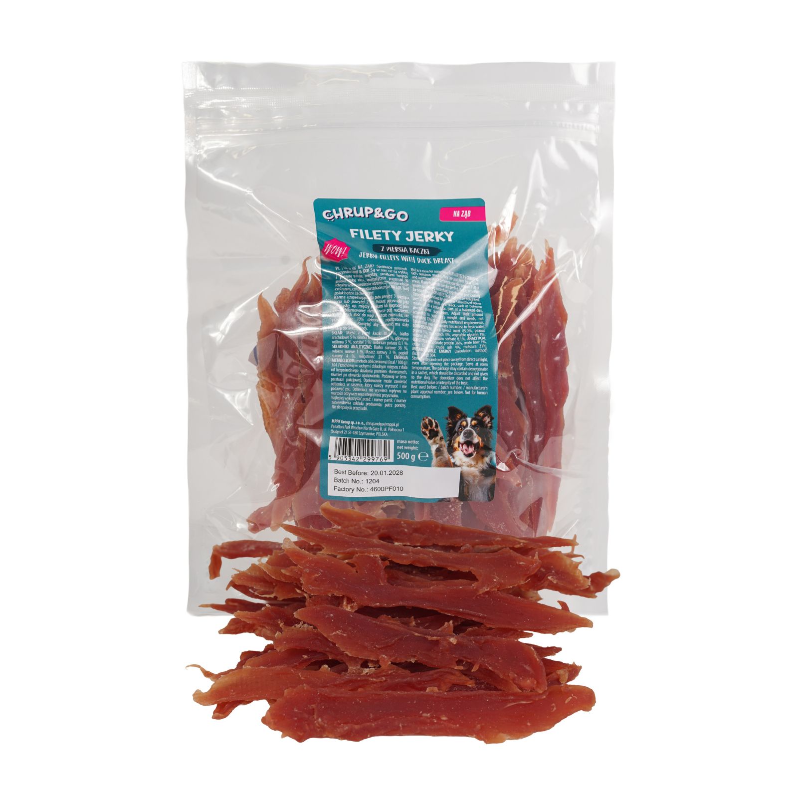 Chrup&Go Filety jerky kaczka adult 500 g