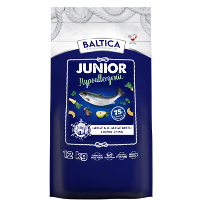 Baltica Excellent łosoś junior duże rasy 12 kg