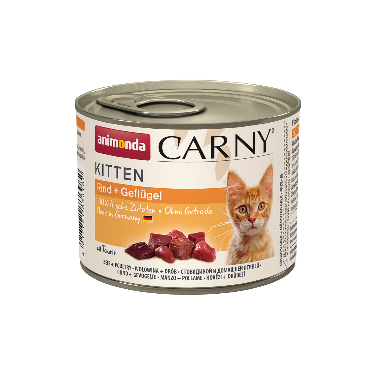 Animonda Carny wołowina, drób kawałki kitten 200 g × 6