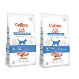 Calibra Dog Life kurczak adult średnie rasy 12 kg × 2